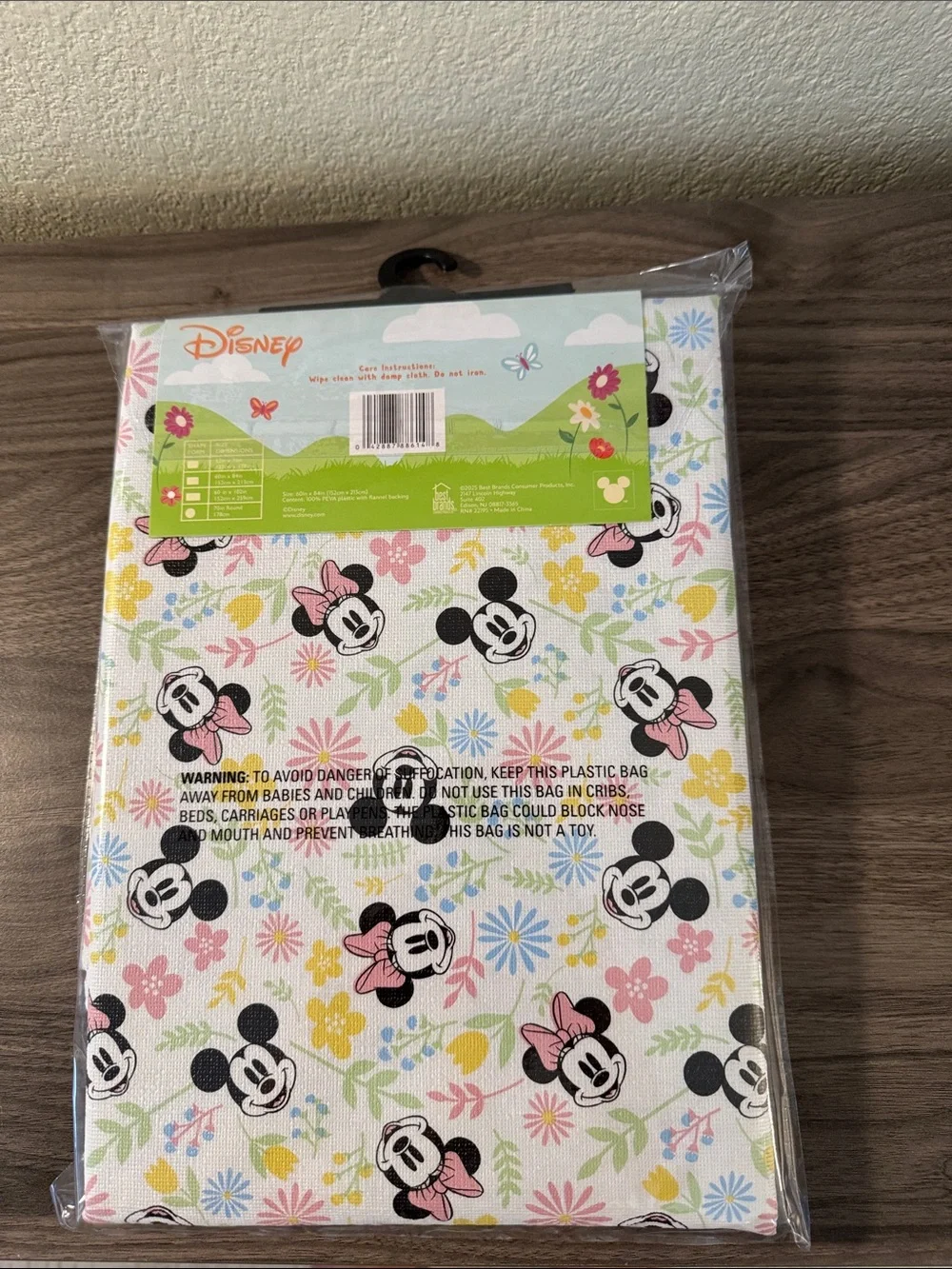 Disney tablecloth repeated